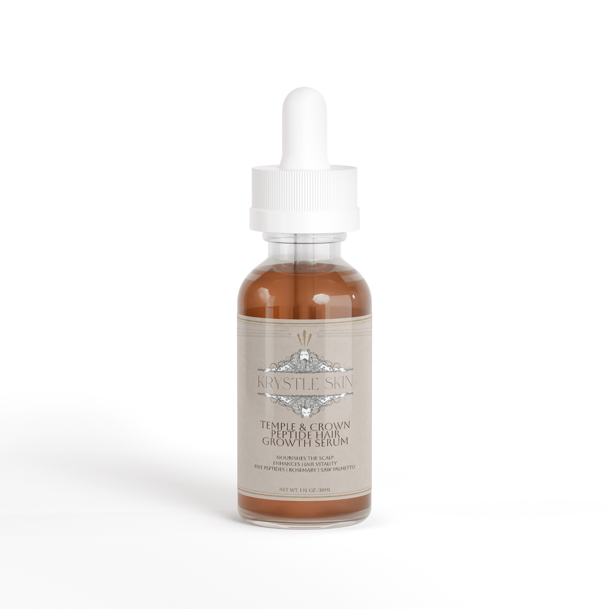 Krystle Skin Temple & Crown Peptide Hair Growth Serum