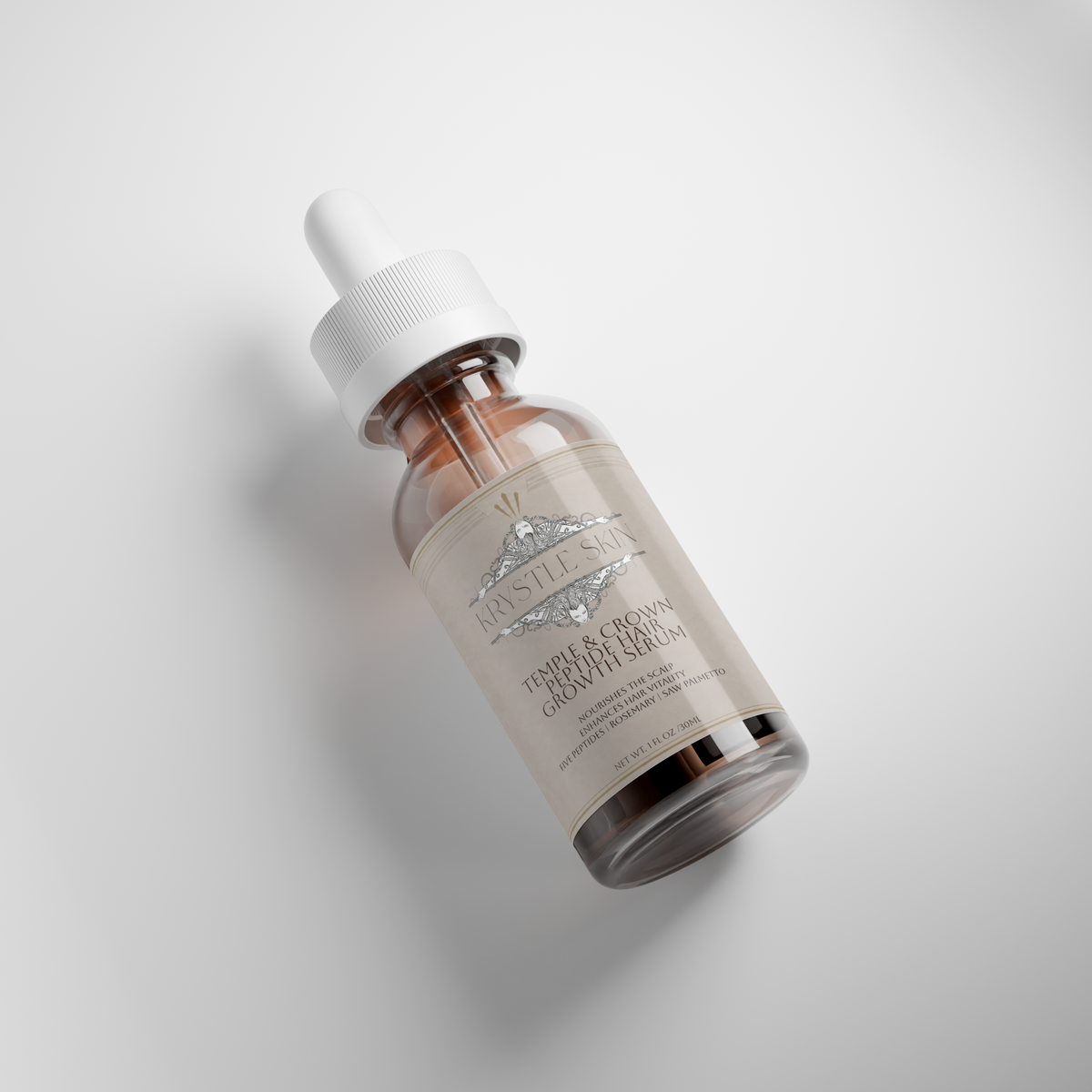 Krystle Skin Temple & Crown Peptide Hair Growth Serum