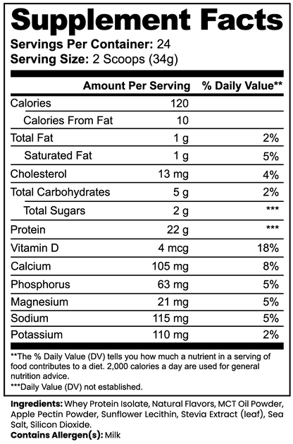 Krystle Skin Advanced 100% Whey Protein Isolate (Vanilla)
