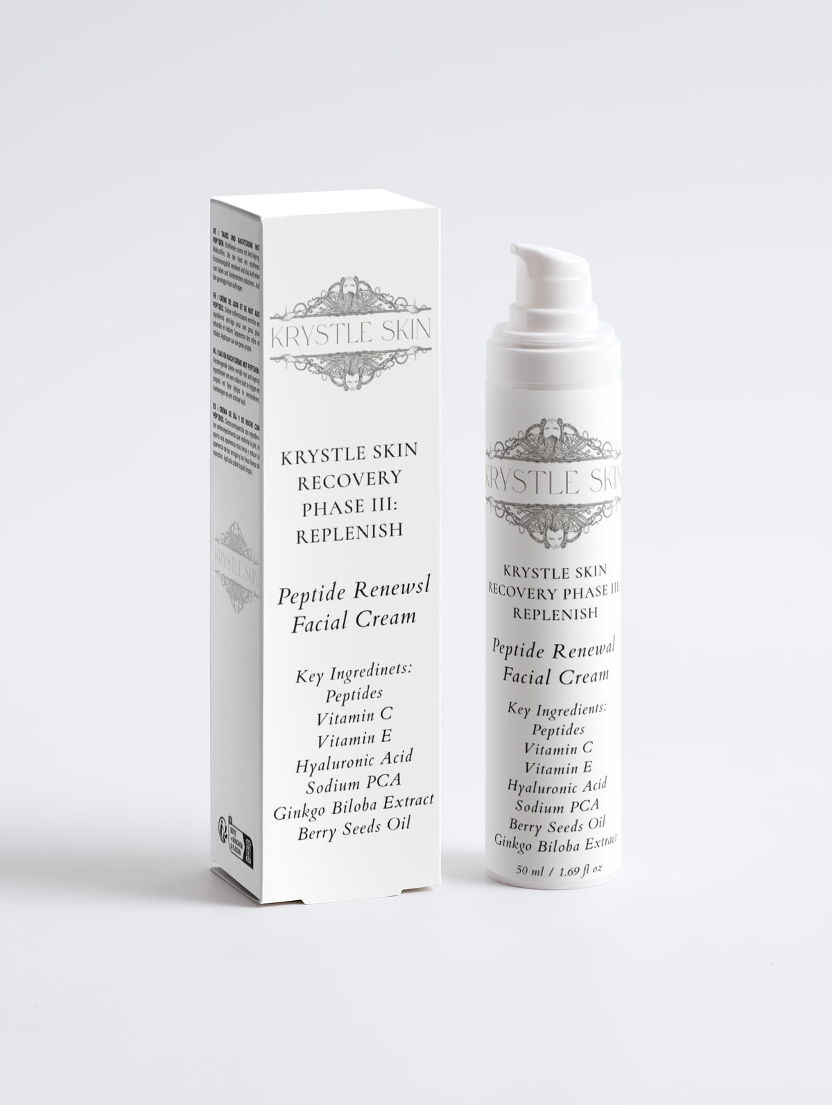 Krystle Skin Recovery Phase III: Replenish Peptide Renewal Facial Cream