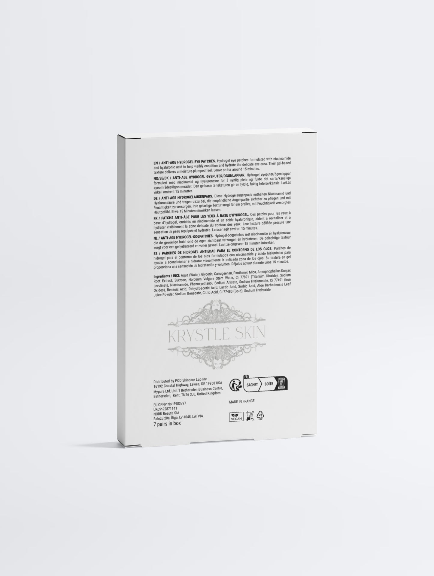 Krystle Skin Recovery Phase IV: Refresh Gold Hydrogel Eye Patches